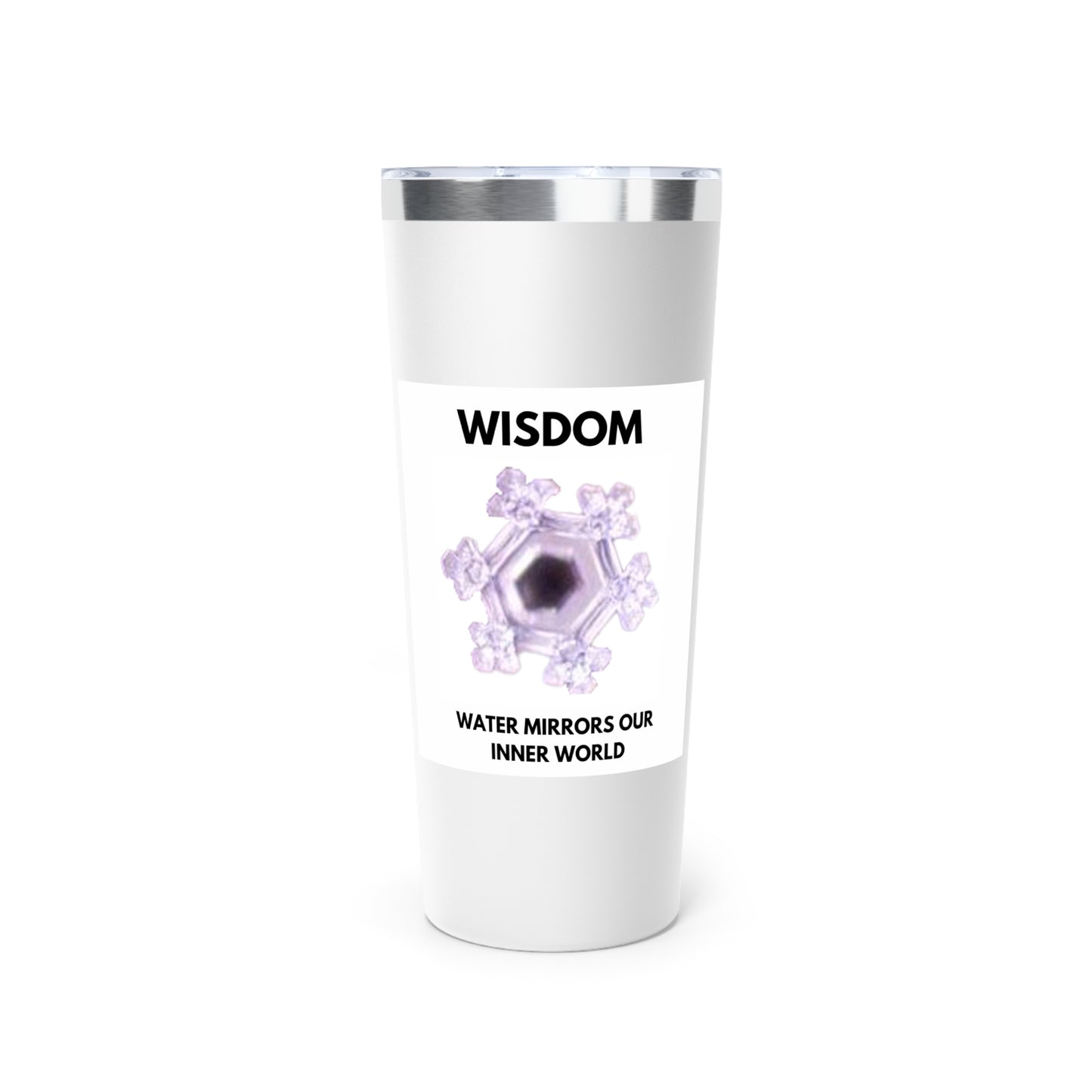 Wisdom - Water Crystal - clear - Copper Vacuum Insulated Tumbler, 22oz