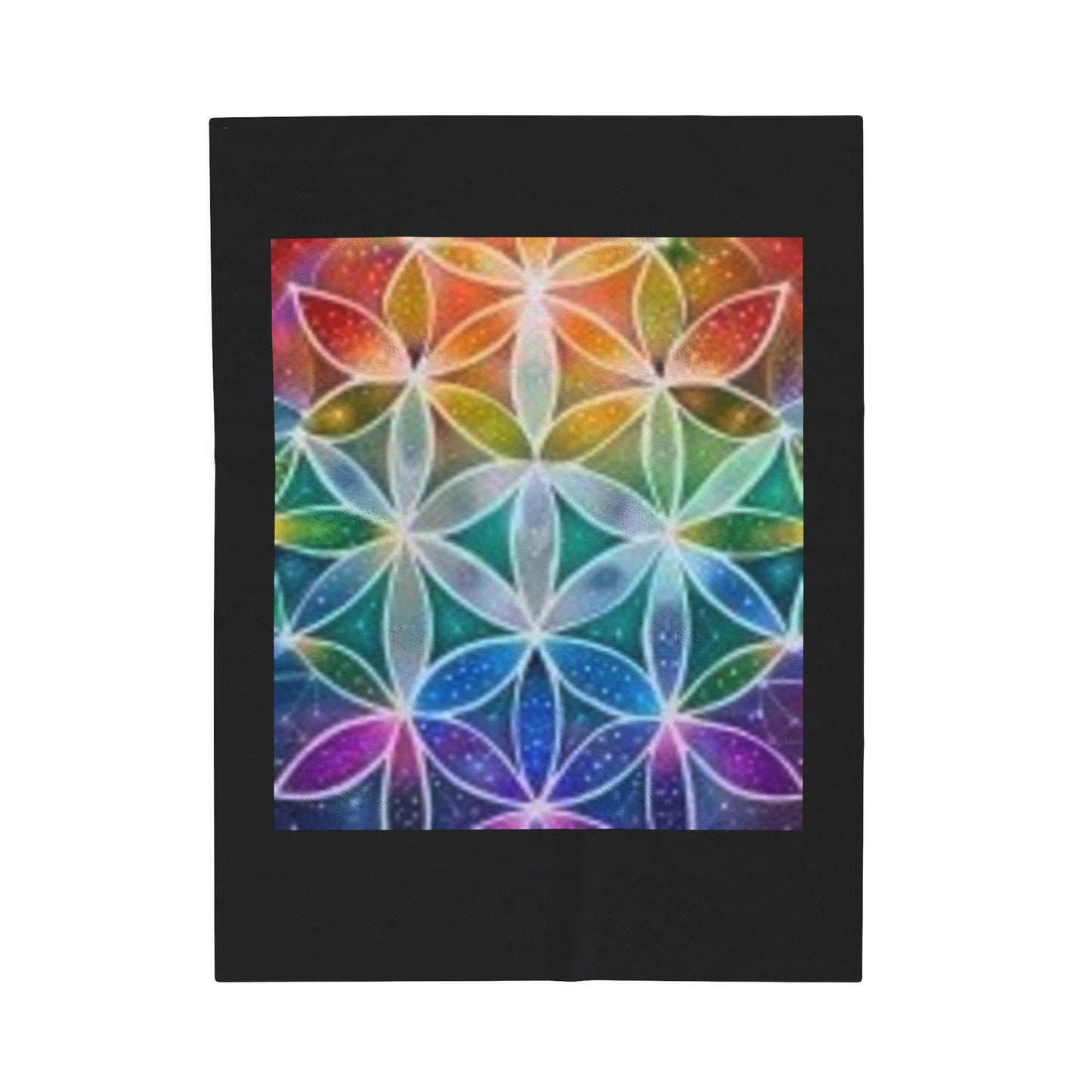 Flower of life - Velveteen Plush Blanket