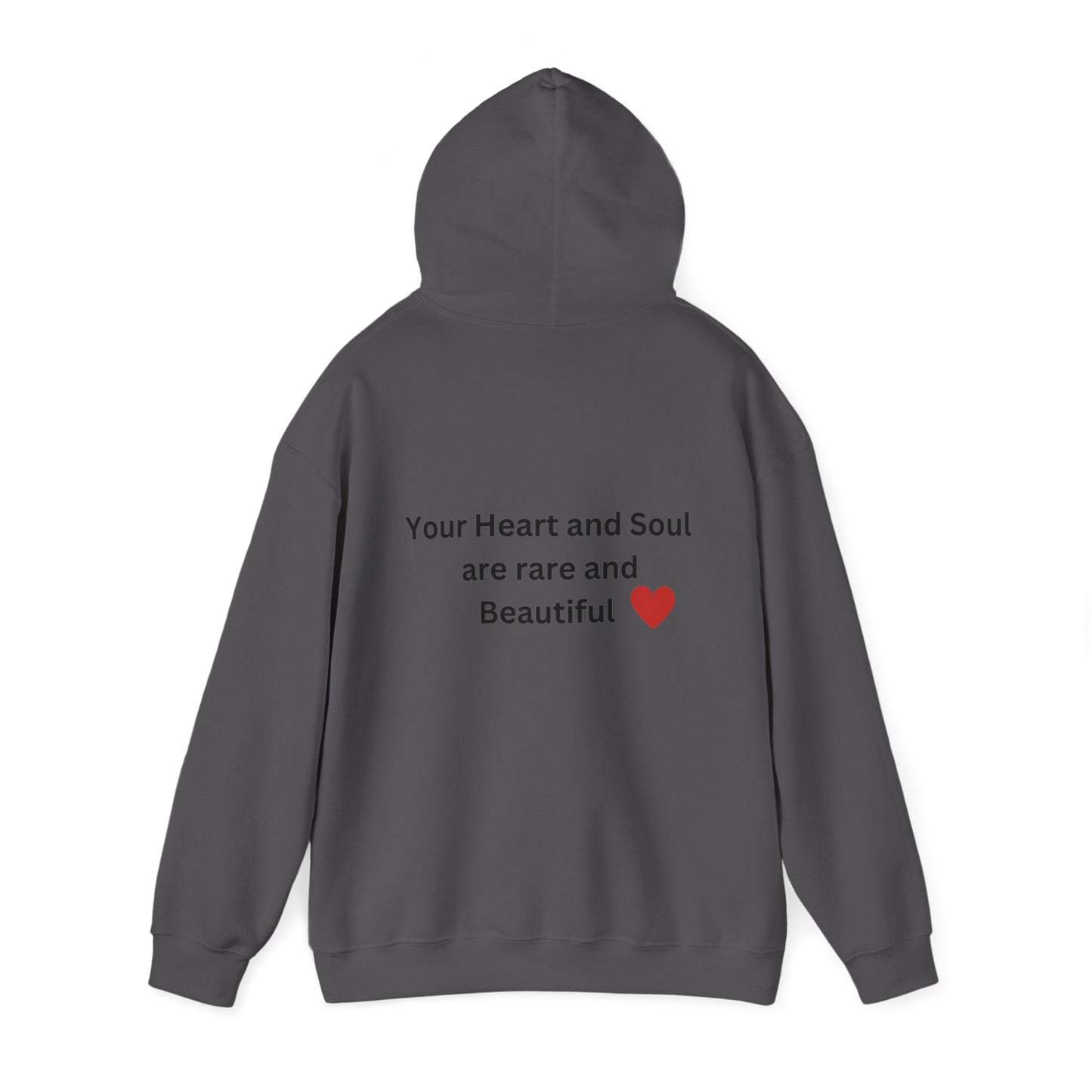 Bee Kind - (Back) -Your heart and soul are rare and beautiful - Unisex Heavy Blend™ Hooded Sweatshirt