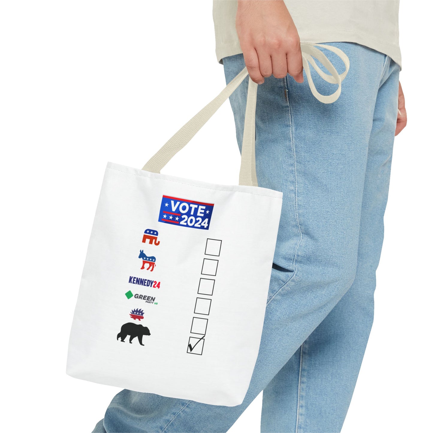 Bear- Vote for the Bear - Tote Bag (AOP)