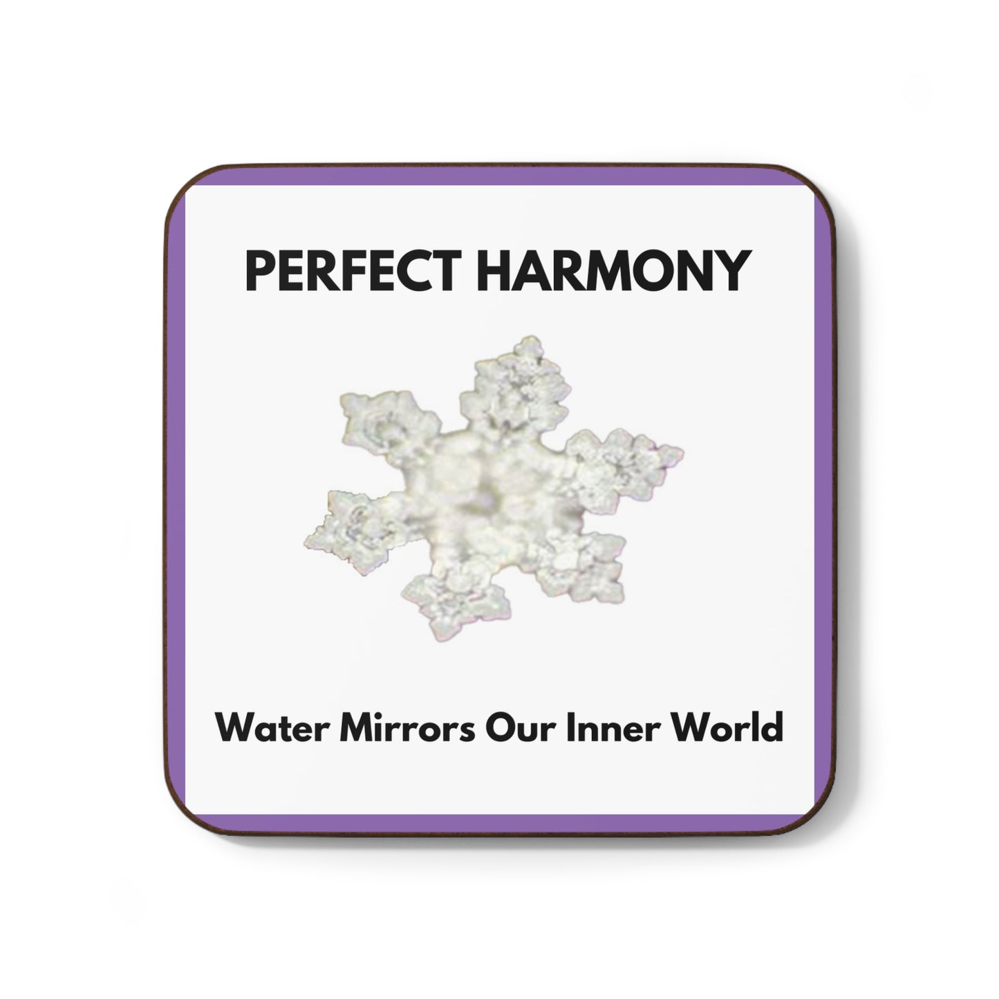 Perfect Harmony - Water Crystal - Hardboard Back Coaster