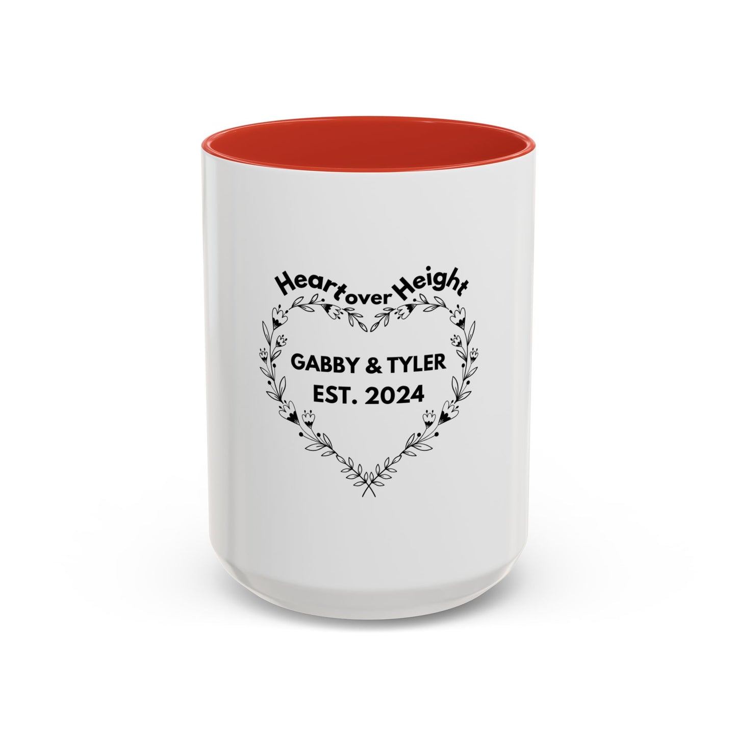 Heart over Height - Gabby & Tyler - Mug - *wedding gift proceeds