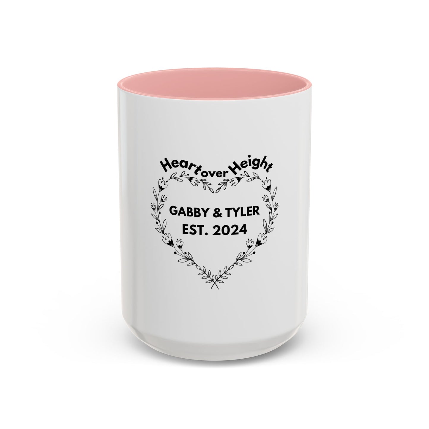 Heart over Height - Gabby & Tyler - Mug - *wedding gift proceeds