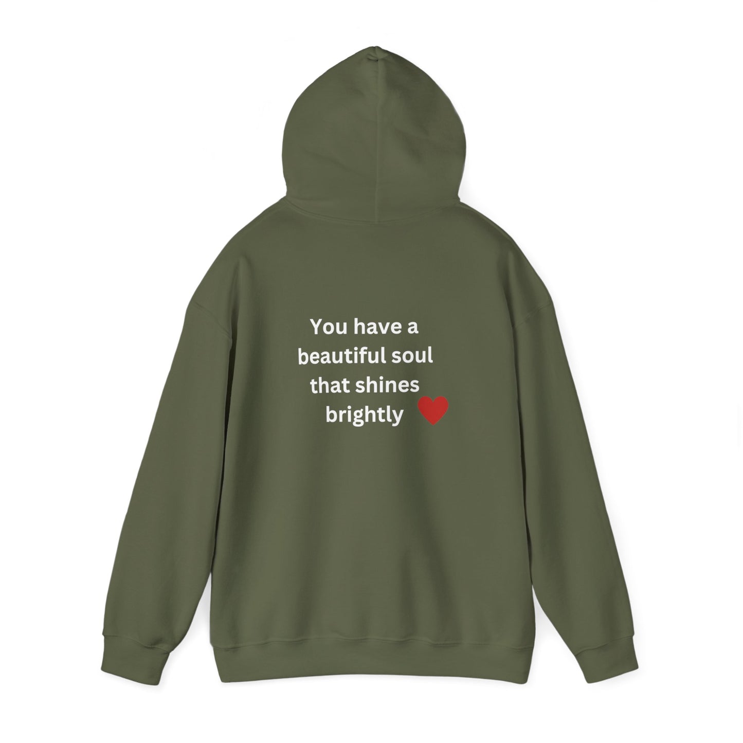 Bee Kind (Back) You have a beautiful soul that shines brightly - Unisex Heavy Blend™ Hooded Sweatshirt