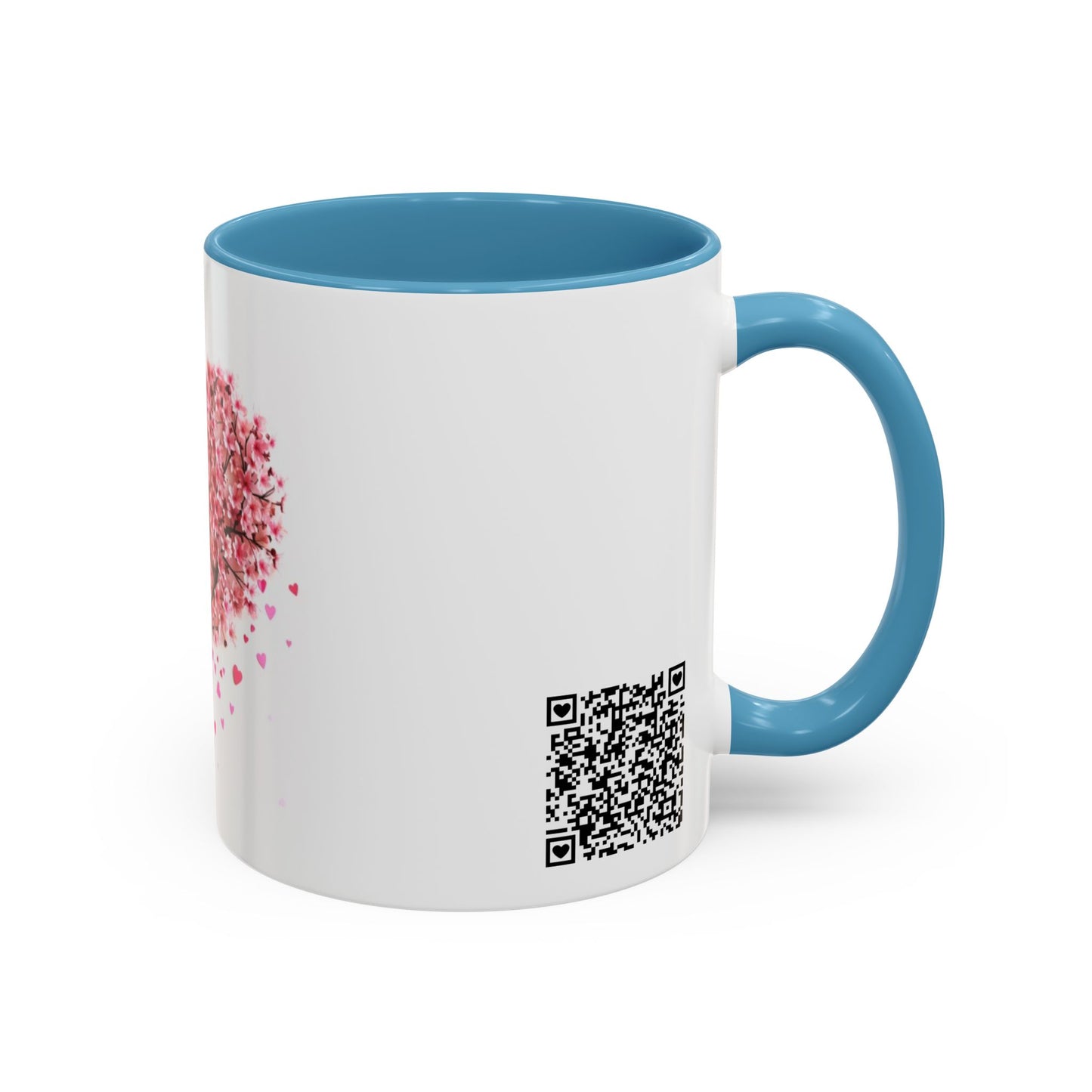 Love Blossoms Here (Cherry blossom tree) - Accent Coffee Mug (11, 15oz)