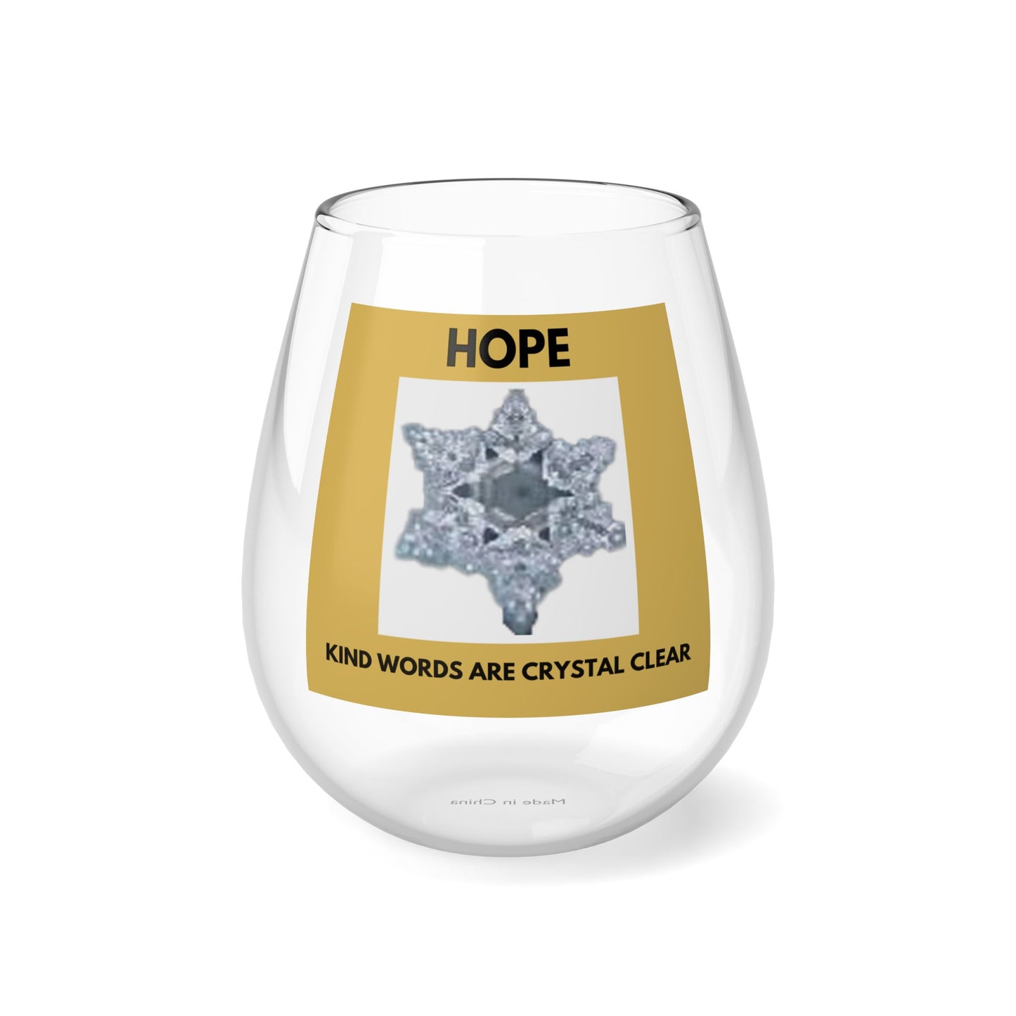 HOPE STEMLESS WINE GLASS- 11.75oz