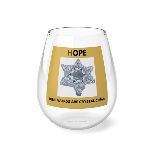 HOPE STEMLESS WINE GLASS- 11.75oz