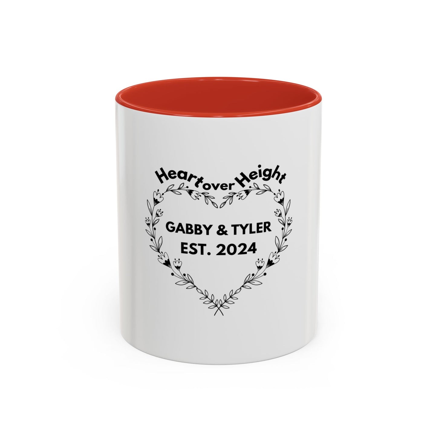 Heart over Height - Gabby & Tyler - Mug - *wedding gift proceeds