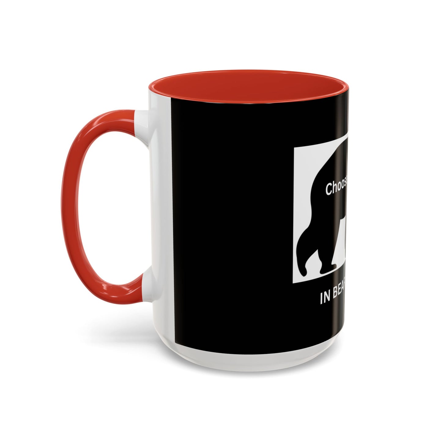 Bear- In Bear We Trust (Black) - Accent Coffee Mug (11, 15oz)