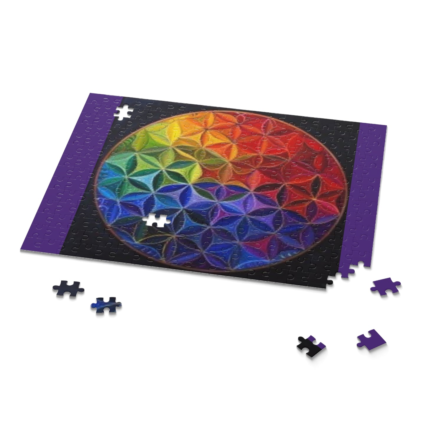 Flower of Life - Purple - Puzzle (120, 252, 500-Piece)