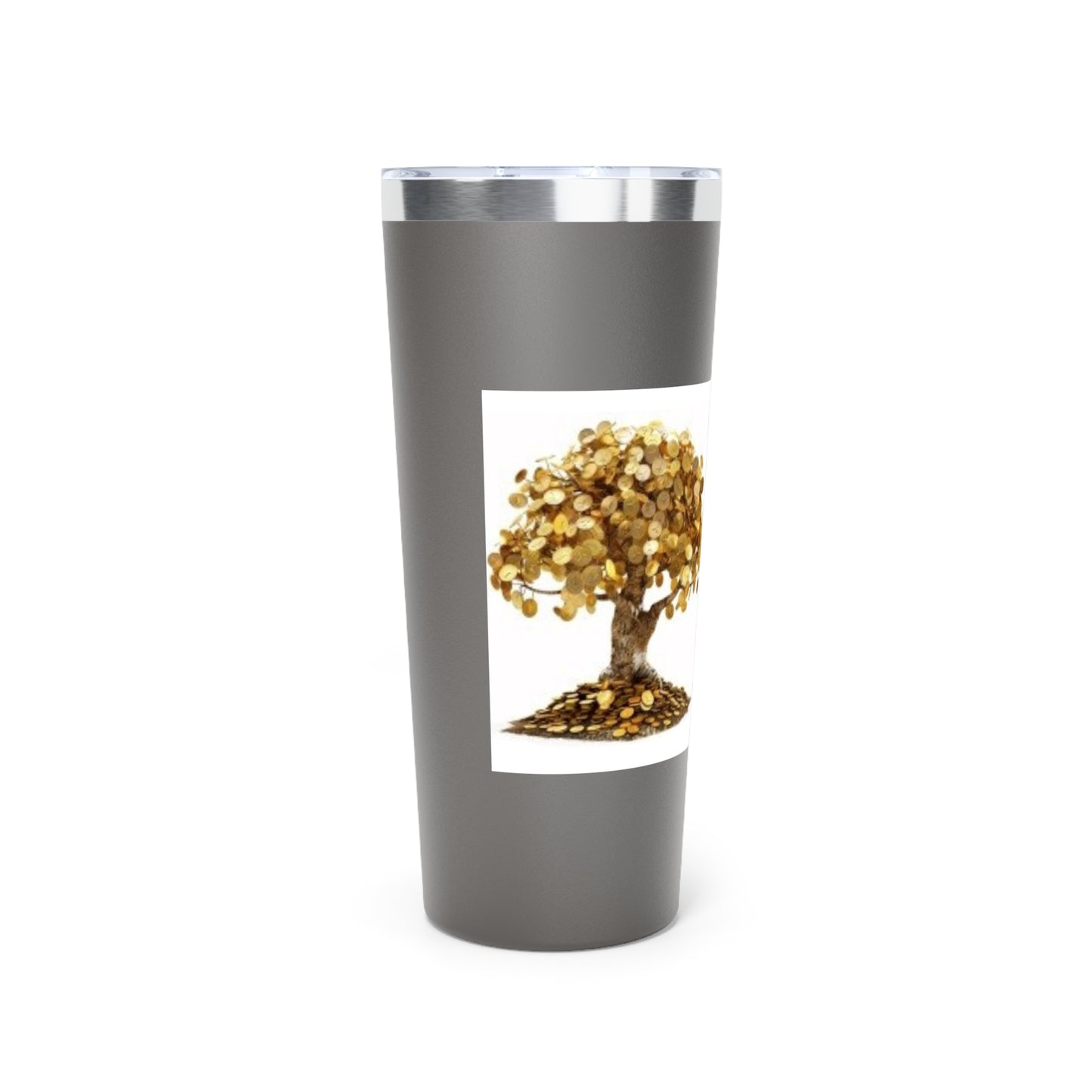 Money Tree- Manifesting Money with every sip - Copper Vacuum Insulated Tumbler, 22oz