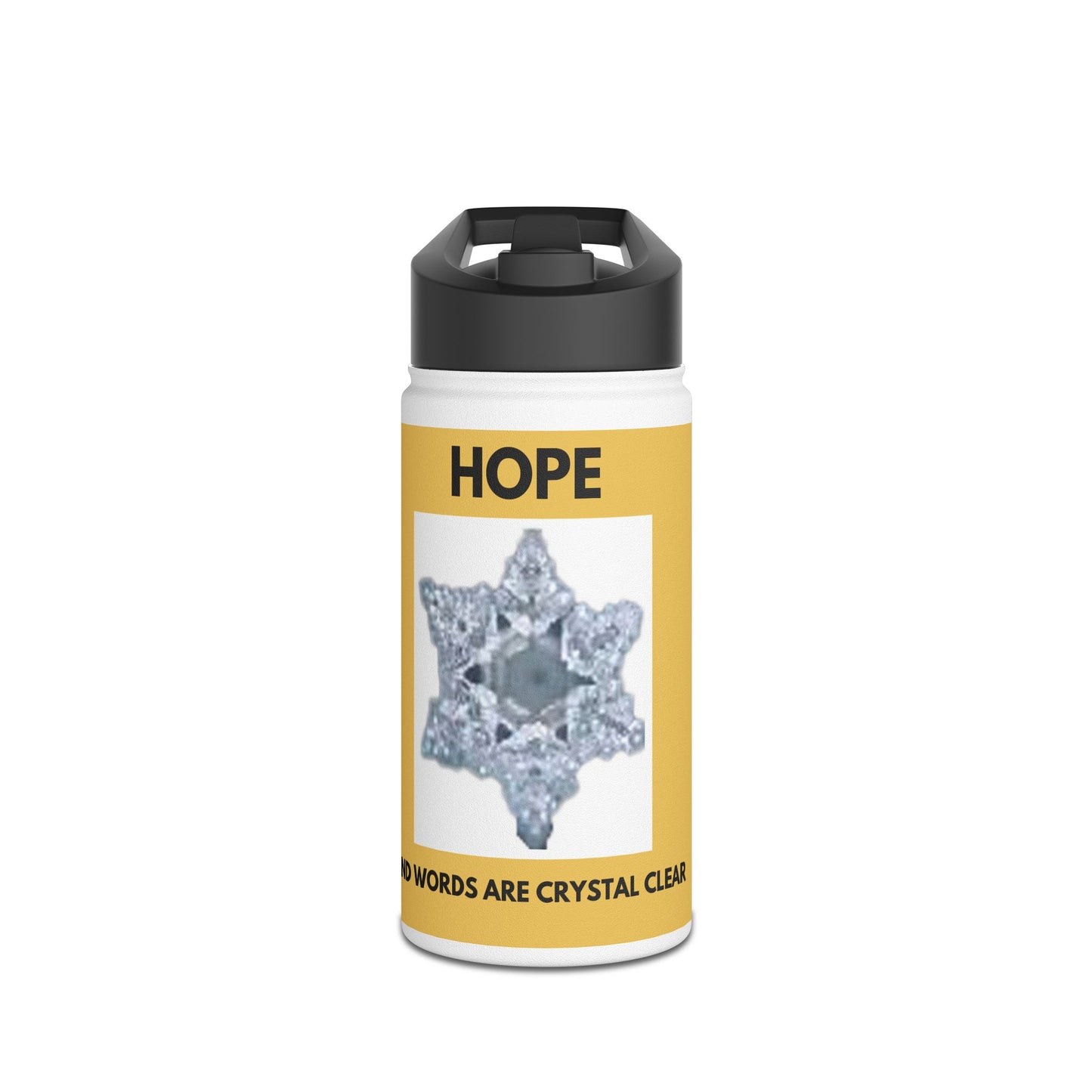 Hope - Water crystal - Stainless Steel Water Bottle, Standard Lid