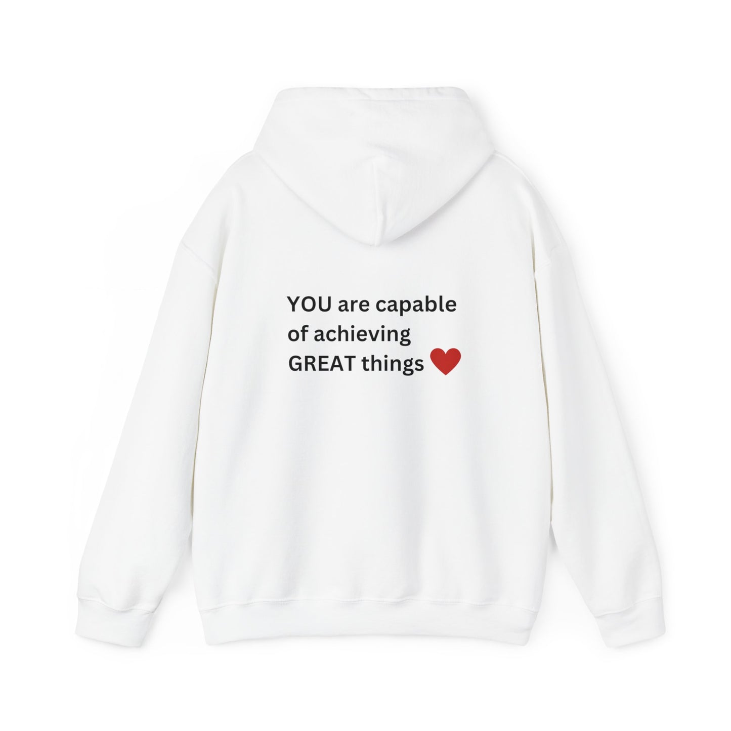 Bee Kind - (Back) You are capable of achieving great things - Unisex Heavy Blend™ Hooded Sweatshirt