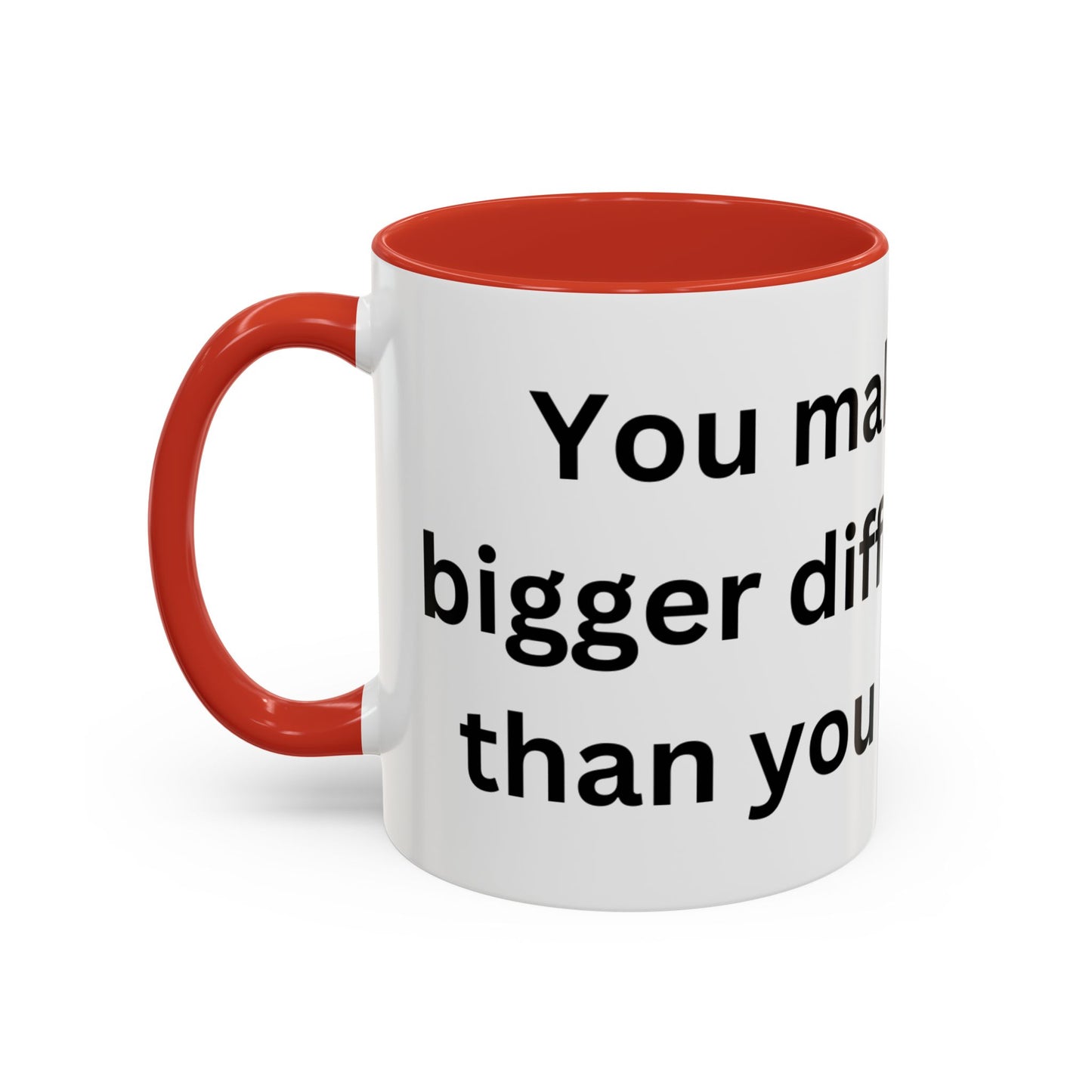 Bee Kind - You make a bigger difference than you realize - Accent Coffee Mug (11, 15oz)