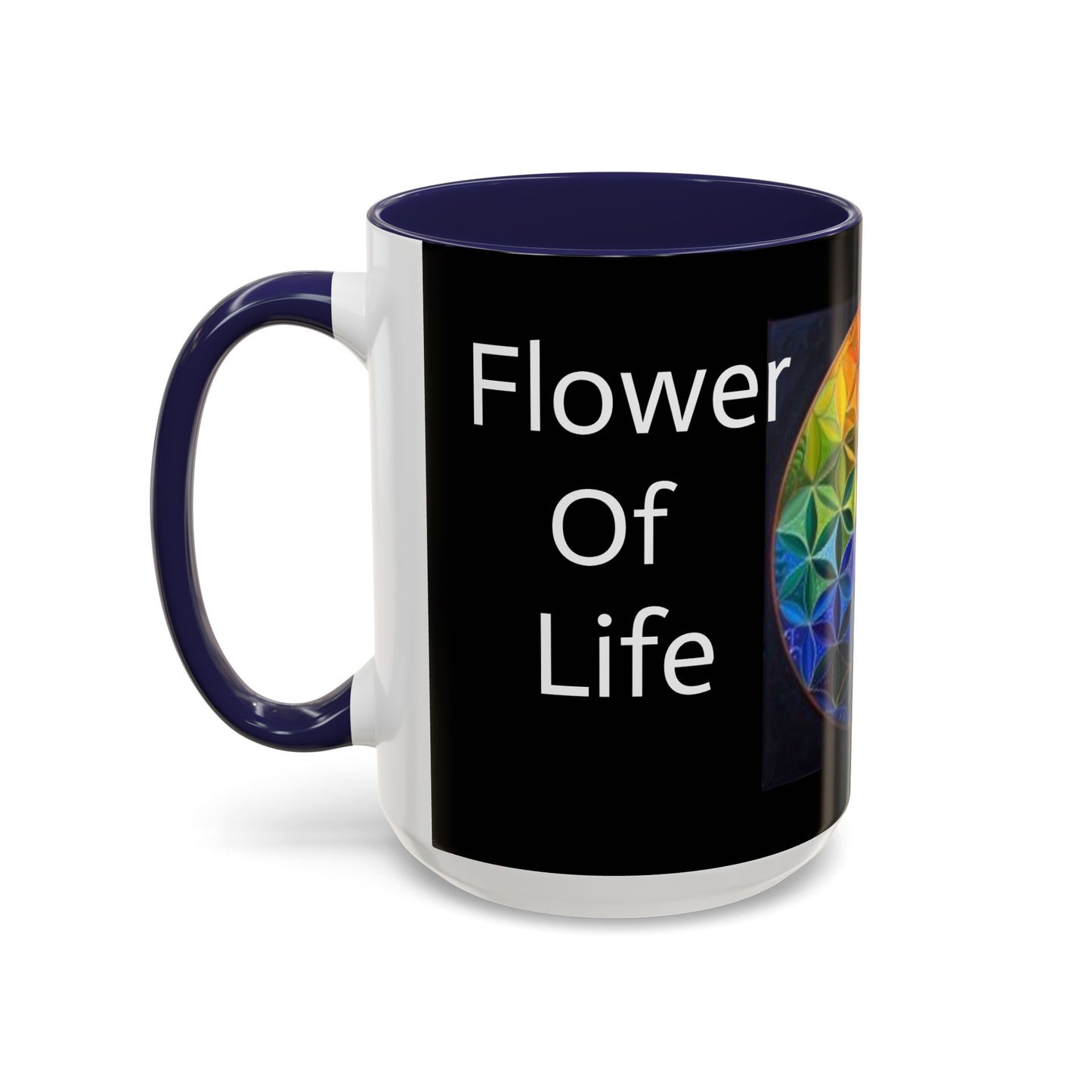 Flower of Life (Black) - Accent Coffee Mug (11, 15oz)