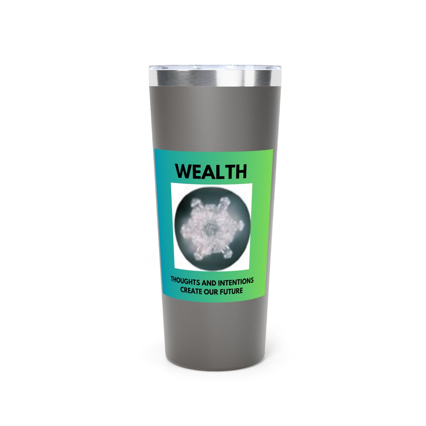 Wealth - Water Crystal - Copper Vacuum Insulated Tumbler, 22oz