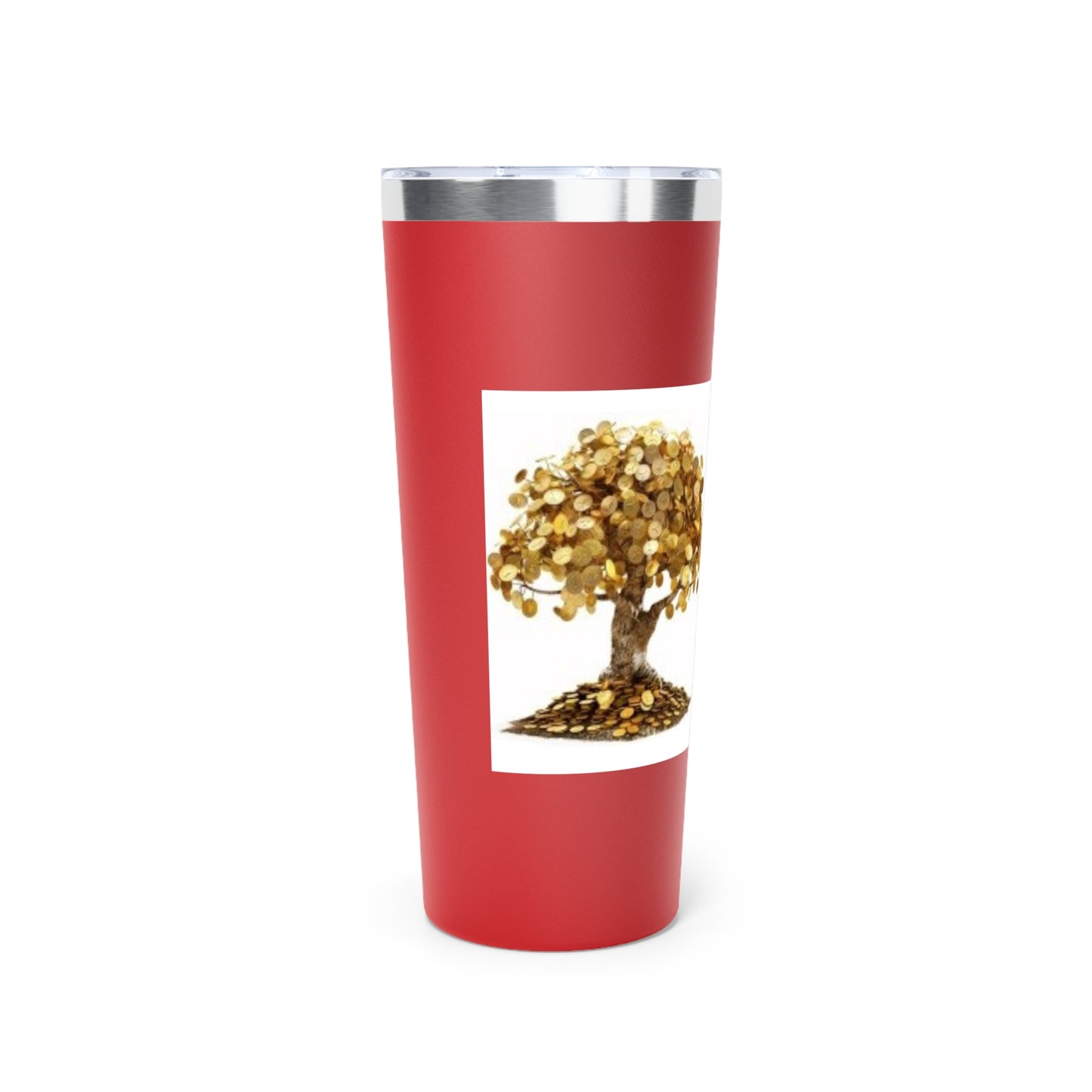 Money Tree- Manifesting Money with every sip - Copper Vacuum Insulated Tumbler, 22oz