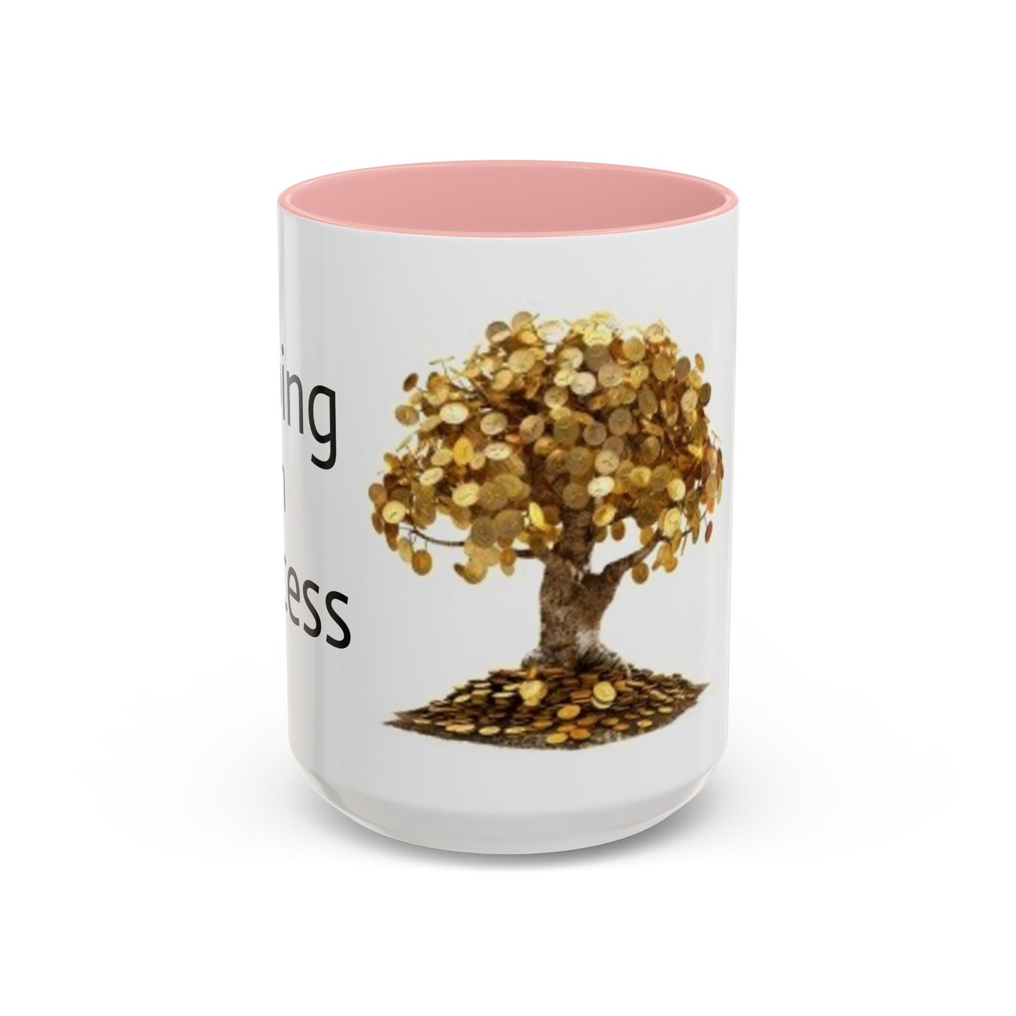 Sipping on Success (money tree) - Accent Coffee Mug (11, 15oz)