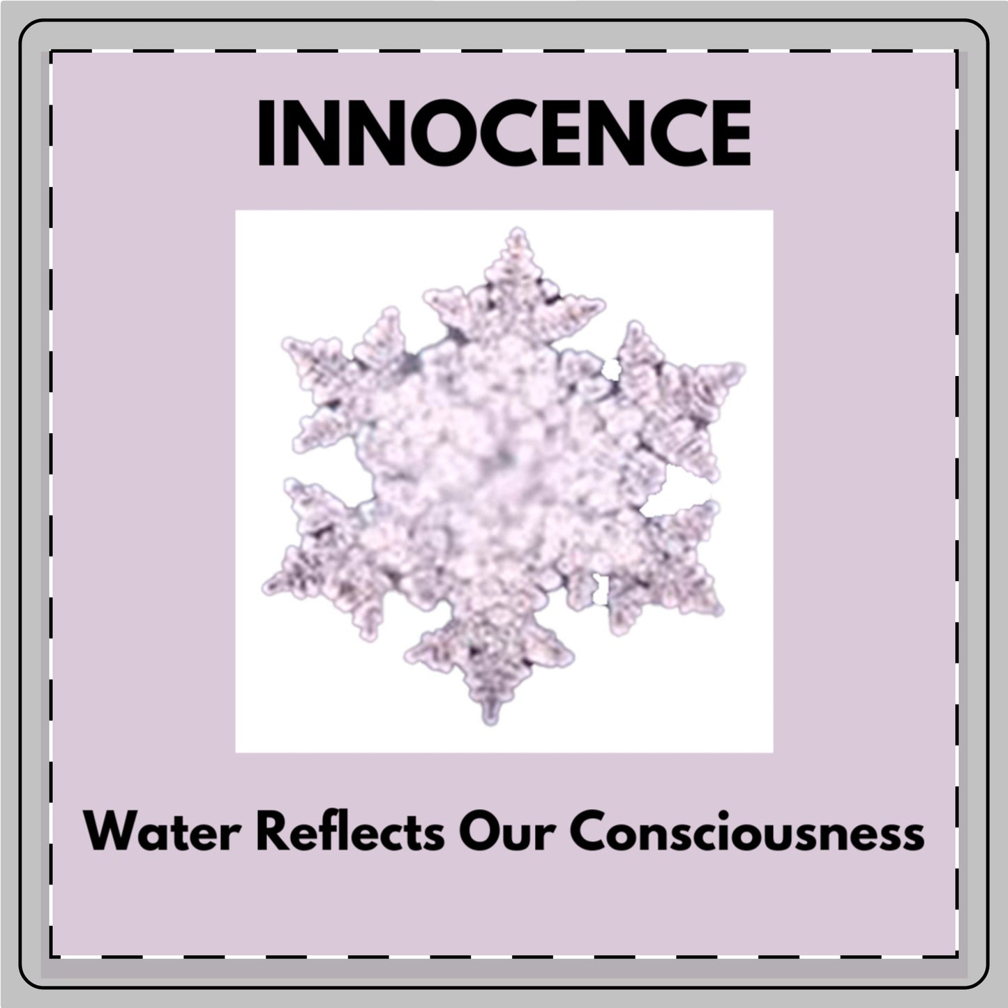 Water Crystal- innocence- water reflects our consciousness-Ceramic Coaster