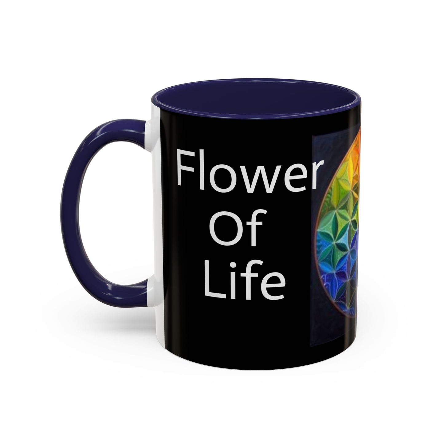 Flower of Life (Black) - Accent Coffee Mug (11, 15oz)